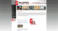 Desktop Screenshot of gillespieandson.com