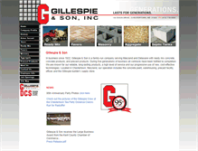 Tablet Screenshot of gillespieandson.com